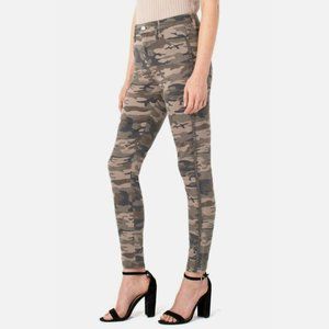 Liverpool Abby High Rise Ankle Skinny Moss Camo | Size 2